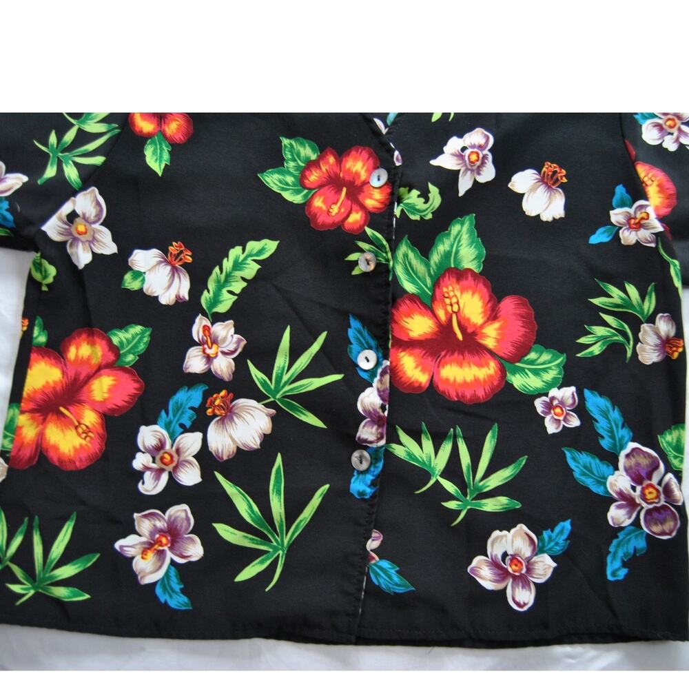 Promises Promises Hawaiian Button Down Shirt Size 12 - Picture 4 of 8